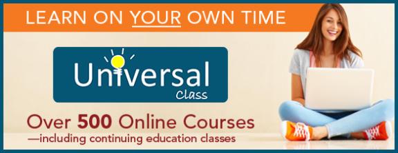 Library Universal Class Web Banner