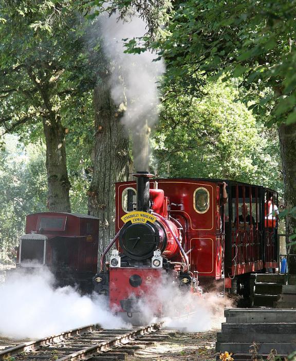 Image shows a steam train