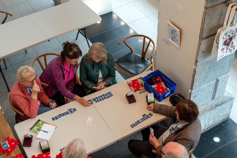 people playing cards