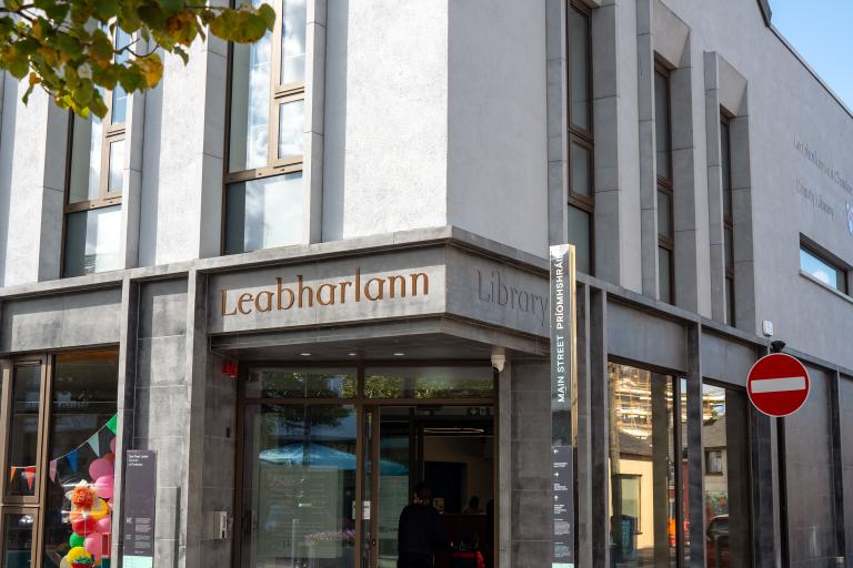 Entrance door of Portlaoise Library