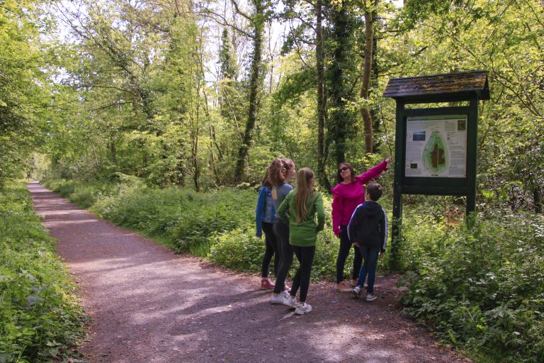 abbeyleix bog entrance sign