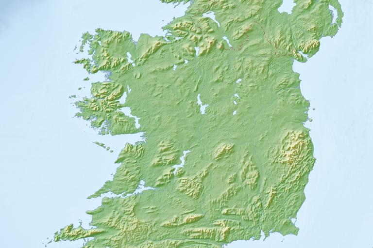 A map of Ireland