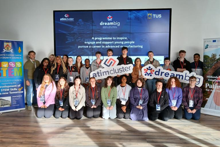 (DREAMBIG) Laois students that were a part of Dream Big location in Irish Manufacturing Research, Mullingar