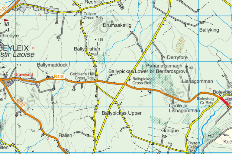 location of Spink Bridge, Spink, Laois