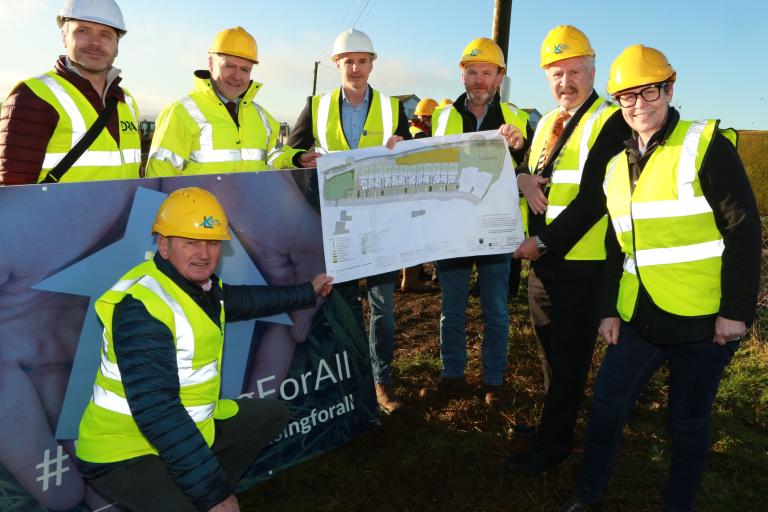 Image of Councillors at Doonane sod turning.