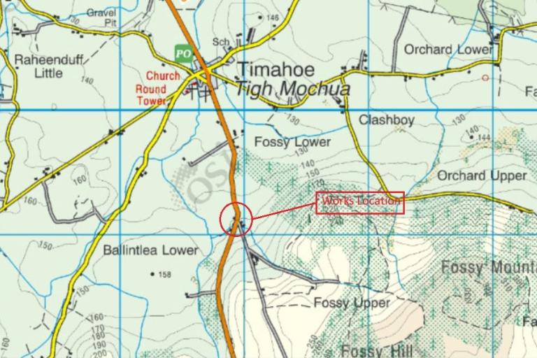 map of Timahoe/fossy