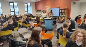 School table quiz in library