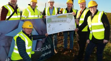 Image of Councillors at Doonane sod turning.