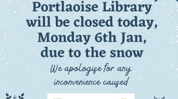 Poster for library closure