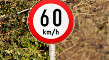 60 km speed sign