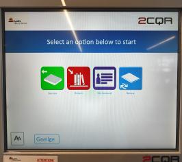 Self-Check Kiosk Scrren