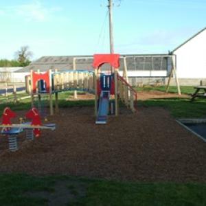 slides and see saw in killeen playground