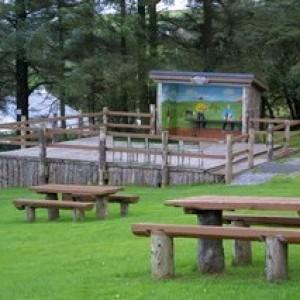 picnic benches at killeshin playground