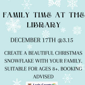 Poster for library event