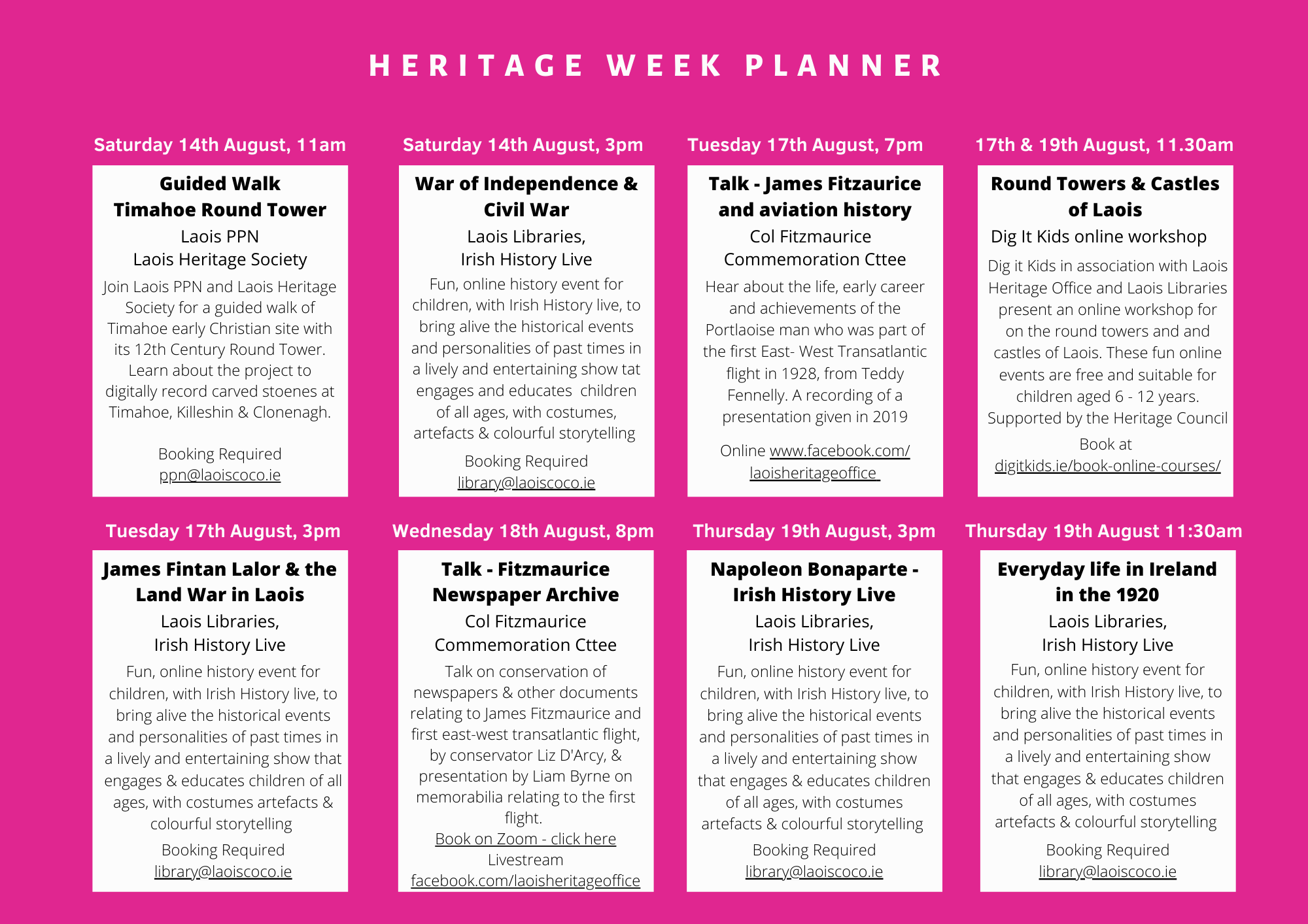 2 Laois Heritage Week event guide 2021 2