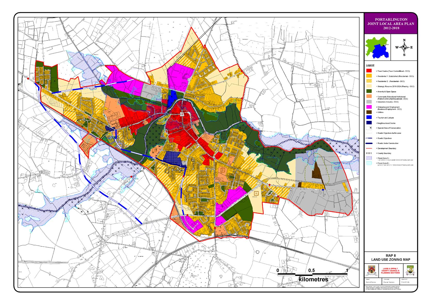  Map  8 Land  Use  Zoning Map  Laois County Council